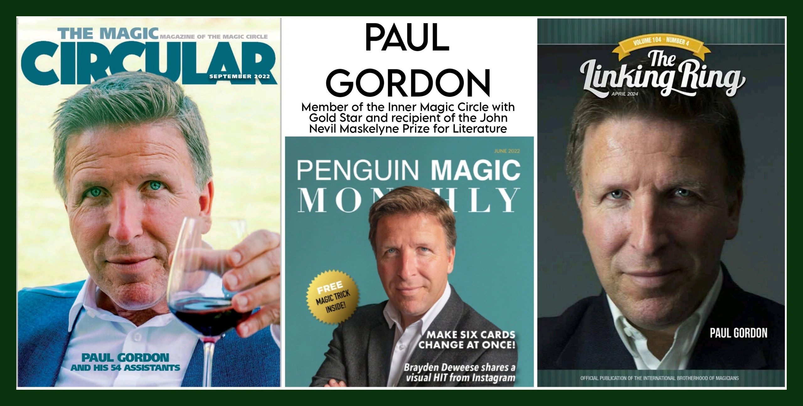 Paul Gordon Magic - Books, DVDs, Downloads, Tricks & Lectures - Paul ...